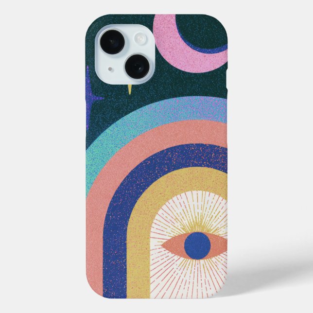 Farbmond-Auge-Bogen-Symbol-Kunst Case-Mate iPhone Hülle (Rückseite)