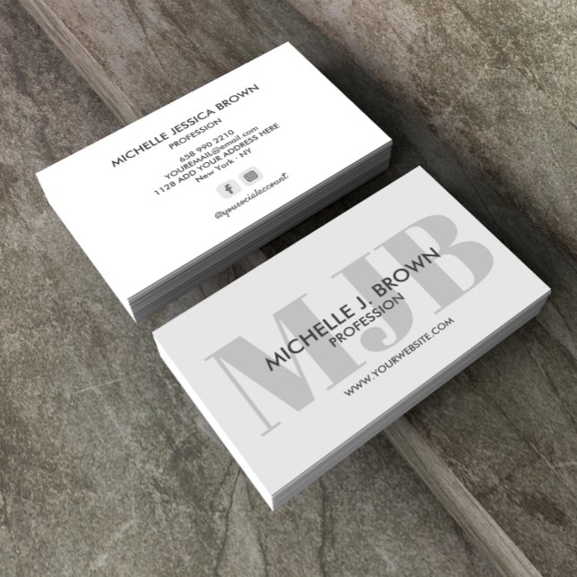 FARBMONOGRAMM BERUFLICHES SOZIALKONTO VISITENKARTE (Von Creator hochgeladen)