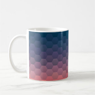 Farbmosaik. Geometrischer Hipster-Retro-Hintergrun Kaffeetasse