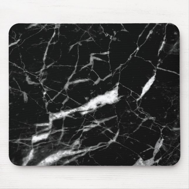 Farbmousepad aus schwarzem Marmor, Marmorfarbe Mousepad (Vorne)