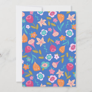Farbmuster abstrakter Blume Einladung