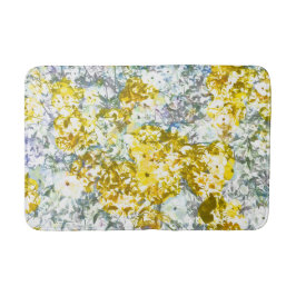 Farbmuster der gelbgrauen Blume Badematte