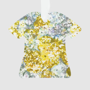Farbmuster der gelbgrauen Blume Ornament