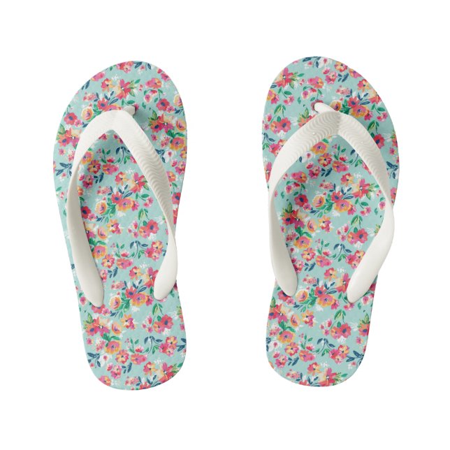 Farbmuster für Blume Kinderbadesandalen (Fußbett)