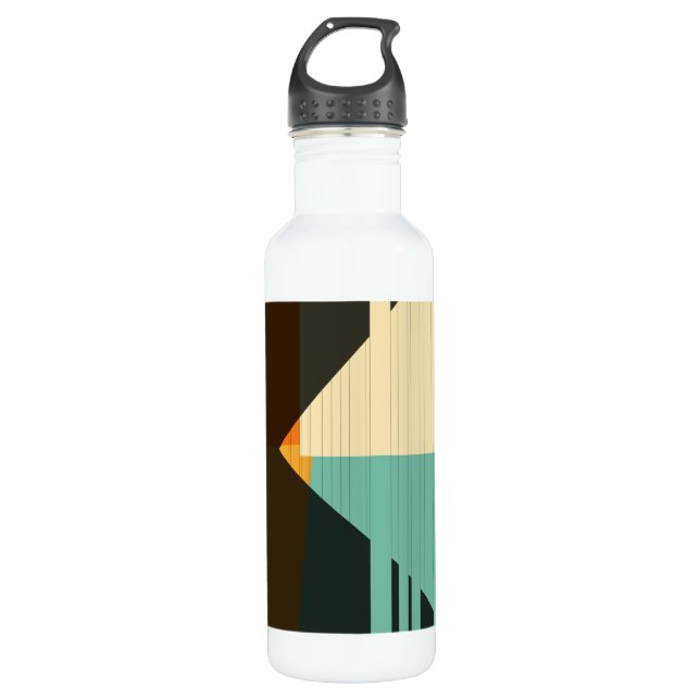 Farbmuster im Retrostil Trinkflasche (Vorderseite)