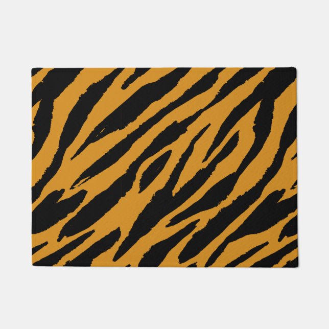 Farbmuster von Tiger-Tieren Fußmatte (Vorderseite)