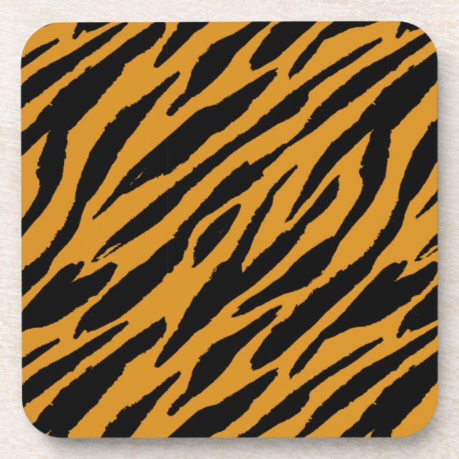 Farbmuster von Tiger-Tieren Getränkeuntersetzer (Vorderseite)