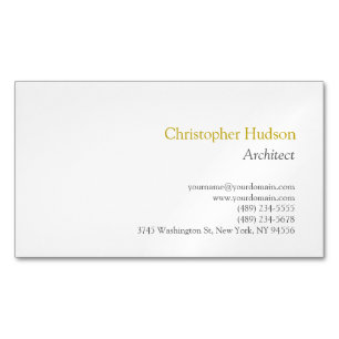 Farbname Minimalistisch Einfach Schlicht Magnetische Visitenkarte