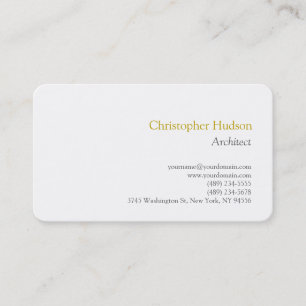 Farbname Minimalistisch Einfach Schlicht Visitenkarte