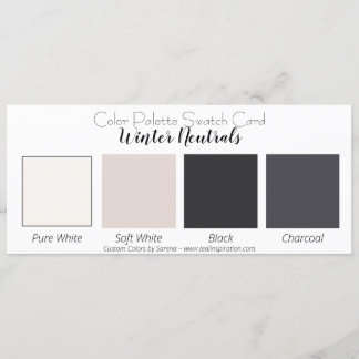 Farbpalette der Farbpalette "Winterneutrale" Einladung