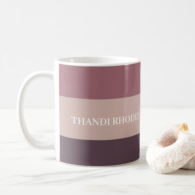 Farbpalette der Farbstreifen Kaffeetasse (Mit Donut)