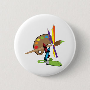 Farbpalette für Künstler Button