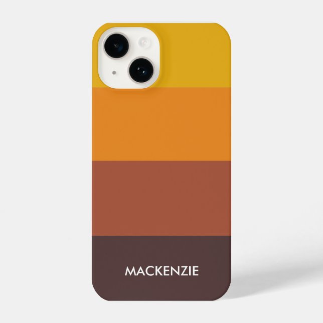 Farbpalette für Minimalistische Streifen iPhone 14 Hülle (Rückseite)