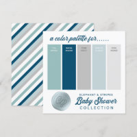 Farbpalette für Navy Blue & Mint Baby Dusche