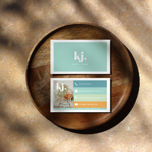 Farbpalette Monogram Business Card Visitenkarte