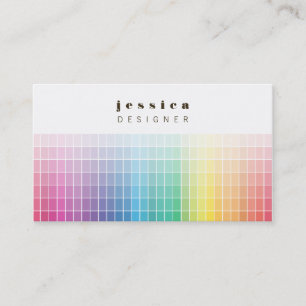 Farbpalette Ombre Business Card des Grafikdesigner Visitenkarte