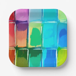 Farbpalette Pappteller