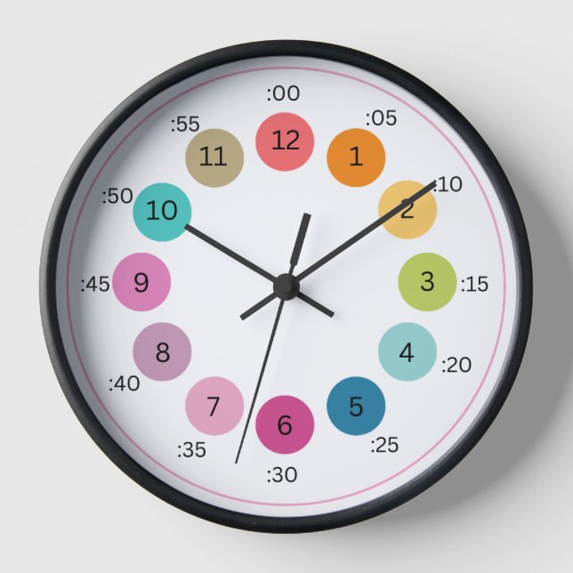 Farbpalette Rainbow Fett Erfahren Sie mehr über Ze Uhr (Vorderseite)