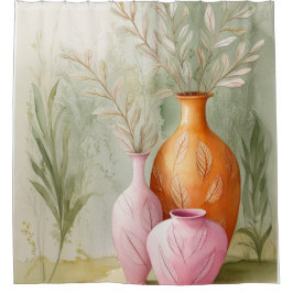 Farbpalette | Tranquile Vase Design Duschvorhang