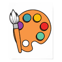🎨 Farbpalette und Pinsel - Künstlerischer Ausdruc