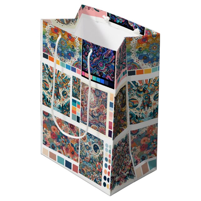 Farbpaletten Farbseiten Liebe bis Farbe Mittlere Geschenktüte (Vorderseite Schrägansicht)