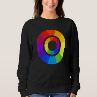 Farbpaletten-Kreis-Maler-Lehrer-Design Sweatshirt