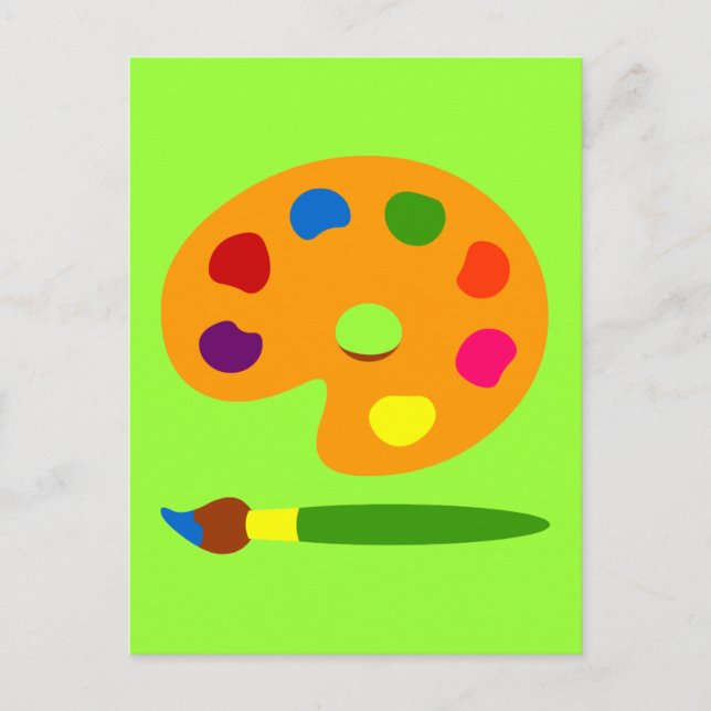 Farbpalettenart Postkarte (Vorderseite)