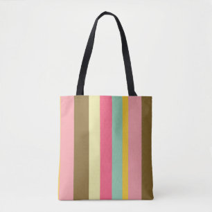 Farbpalettendesign für den Sommer Streifen Tasche