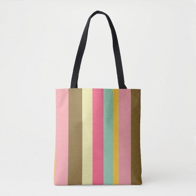 Farbpalettendesign für den Sommer Streifen Tasche (Vorderseite)