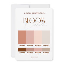Farbpalettenkarte Bloom Wedding