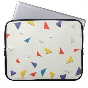 Farbpapiere auf weißer Oberfläche Laptopschutzhülle
