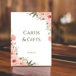 Farbpfirsichfarben Blütenmuster Maßgeschneidertes  Poster