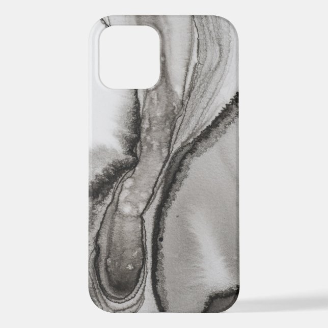 Farbpinsel Acrylflüssigkeit iPhone 12 Hülle (Rückseite)