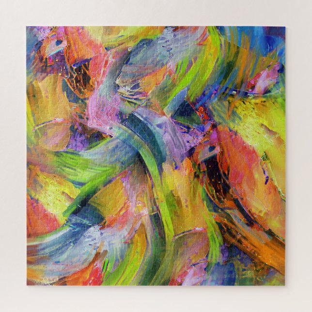 Farbpinselstriche in Gelb (Vertikal)