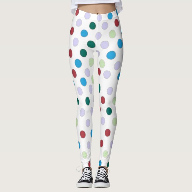 Farbpolster Punkt Leggings (Vorderseite)
