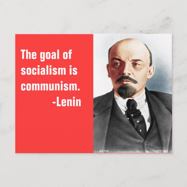 Farbportrait von Lenin Postkarte (Vorderseite)