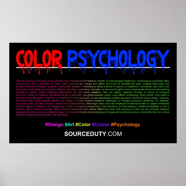 Farbpsychologie Poster (Vorne)