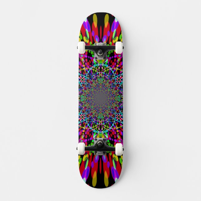 Farbpunkte 3 Skateboard (Vorderseite)