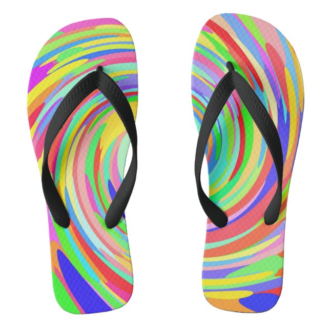 Farbpunkte drehen Flip Flops drehen (Fußbett)