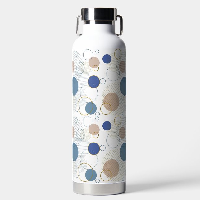 Farbpunkte von Sand und Blue Beach Trinkflasche (Vorderseite)