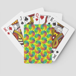 Farbpunktkreismuster + Ihr Hintergrund Spielkarten