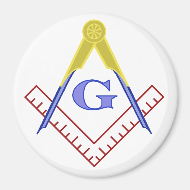Farbquadrat und Compass-Magnet Magnet (Vorne)