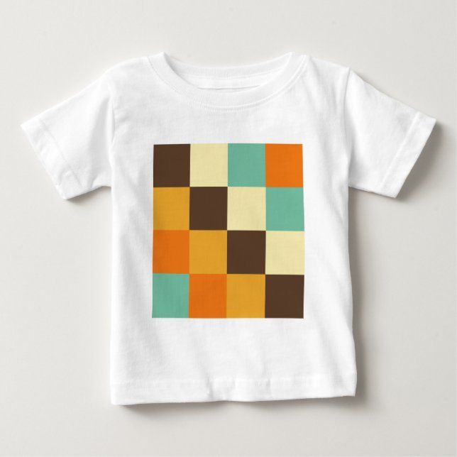 Farbquadrate Baby T-shirt (Vorderseite)