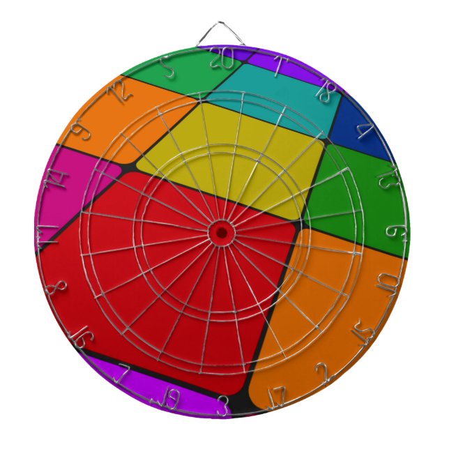 Farbquadrate Dartscheibe (vorne)