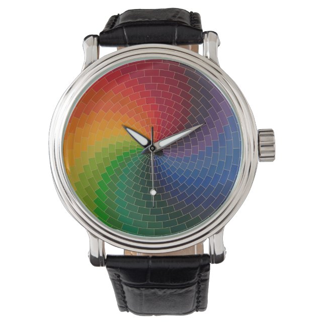 Farbrad des Spektrums Armbanduhr (Vorderseite)