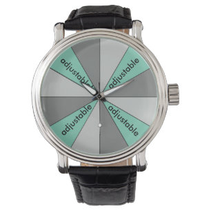 Farbrad grau einstellbar armbanduhr