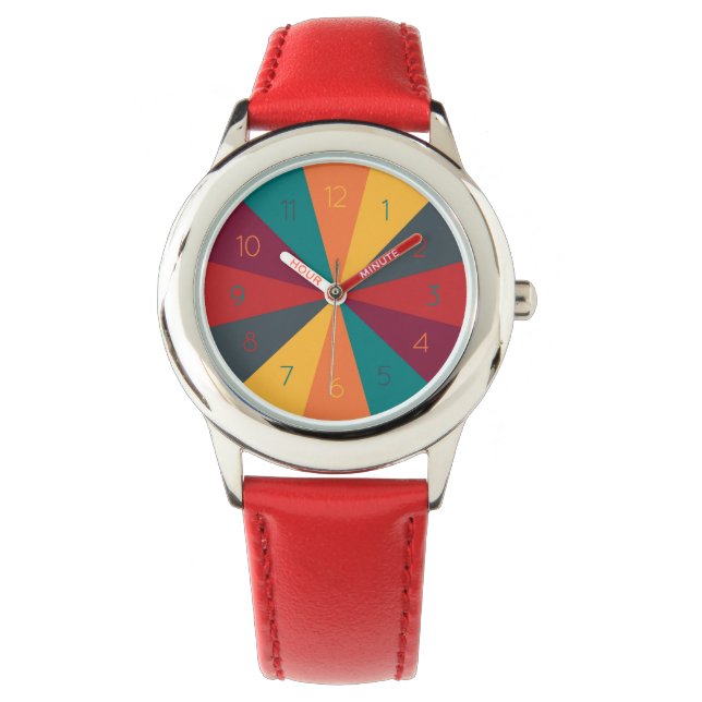 Farbrad-Spaß Armbanduhr (Vorderseite)