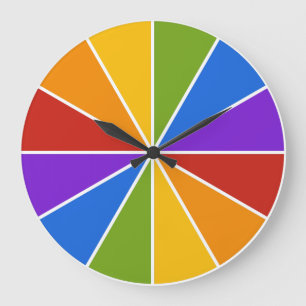Farbrad-/-strahlngewohnheits-Wanduhr Große Wanduhr