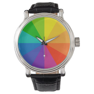 Farbradtheorie Schulwissenschaft helle Scheibenleu Armbanduhr
