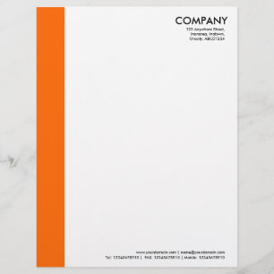 Farbrand - Orange Briefbogen